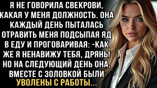 видео: СВЕКРОВЬ КАЖДЫЙ РАЗ ПЫТАЛАСЬ ОТРАВИТЬ МЕНЯ ПОДСЫПАЯ ЯД В ЕДУ ГОВОРЯ: -КАК ЖЕ Я НЕНАВИЖУ ТЕБЯ, ДРЯНЬ! картинка: СВЕКРОВЬ КАЖДЫЙ РАЗ ПЫТАЛАСЬ ОТРАВИТЬ МЕНЯ ПОДСЫПАЯ ЯД В ЕДУ ГОВОРЯ: -КАК ЖЕ Я НЕНАВИЖУ ТЕБЯ, ДРЯНЬ!