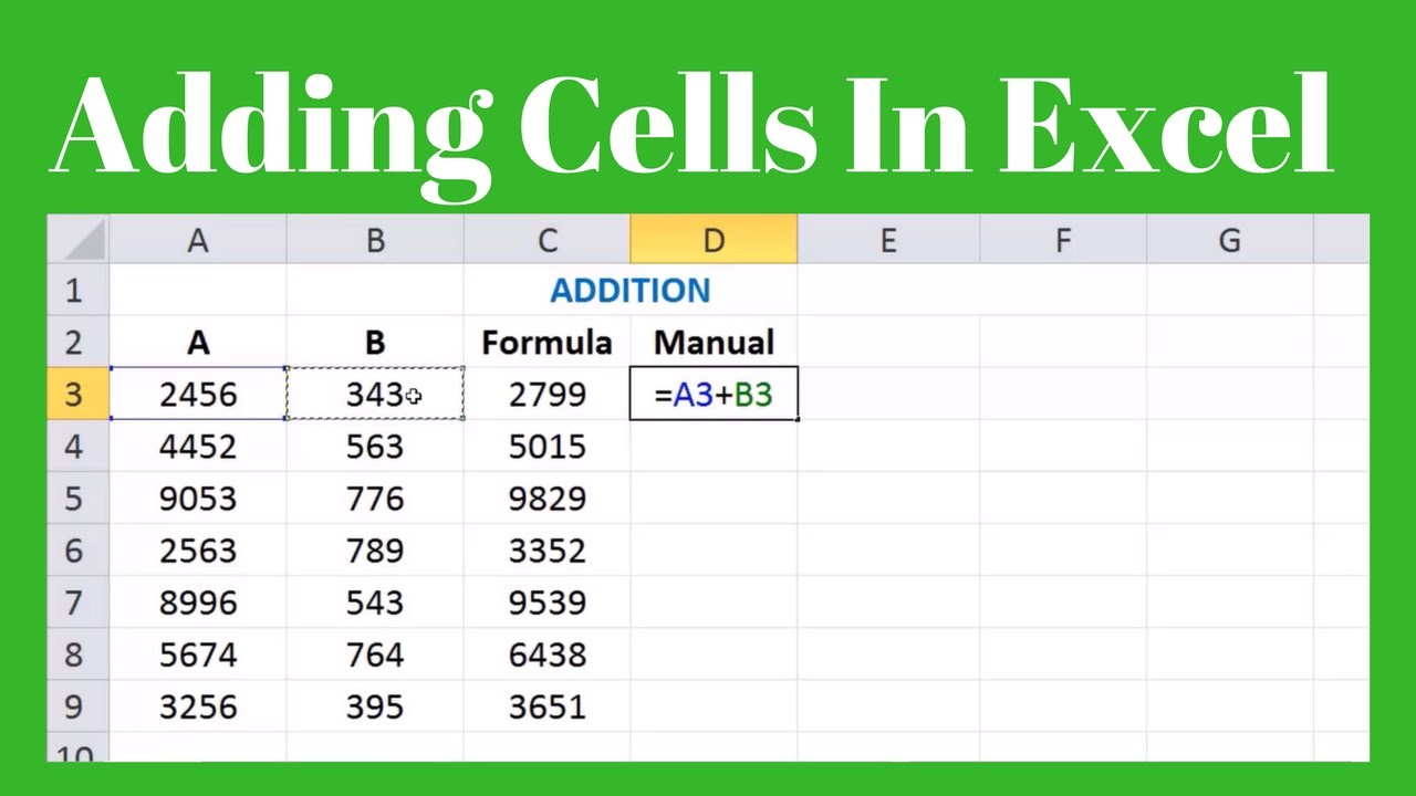 Microsoft Excel Linking Multiple Cells Worksheets 2018