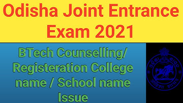 OJEE Latest Update Ojee Counselling Issues regarding College, School Name & Solution #ojee #ojee2021