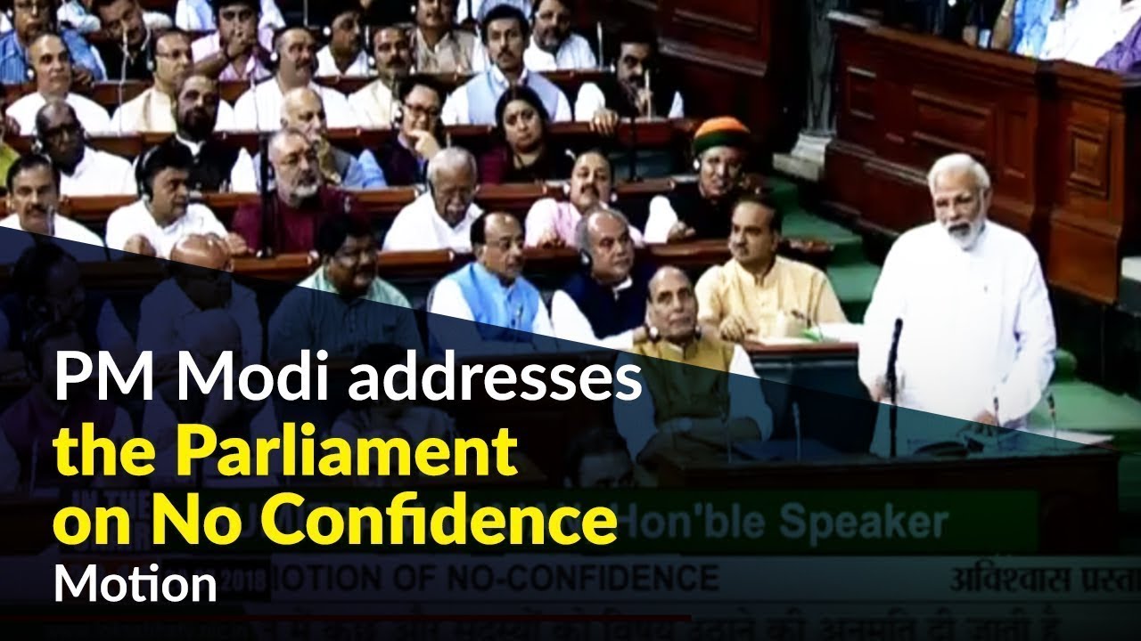 PM Narendra Modi addresses the Parliament on No Confidence Motion | Lok ...