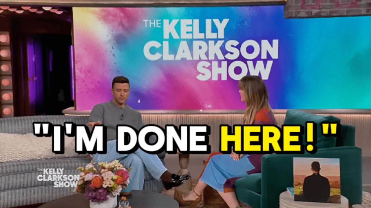 Justin Timberlake Walks Off Kelly Clarkson's Show After Heated Clash.