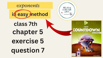 class 7 math chapter 5 exponents