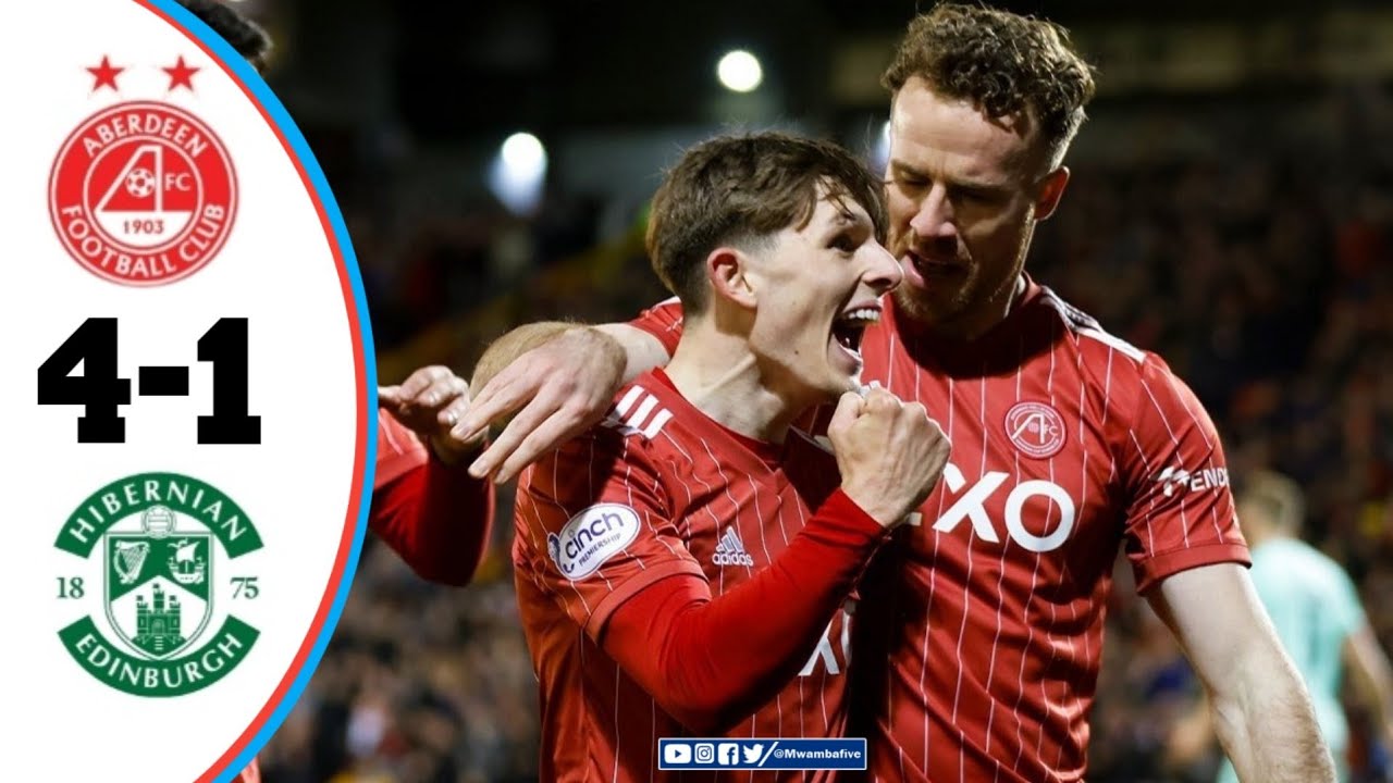 Aberdeen vs Hibernian (41) All Goals Results and Extended Highlights