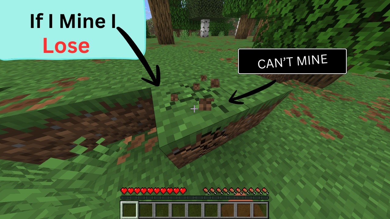Beating Minecraft Without Breaking Blocks - YouTube