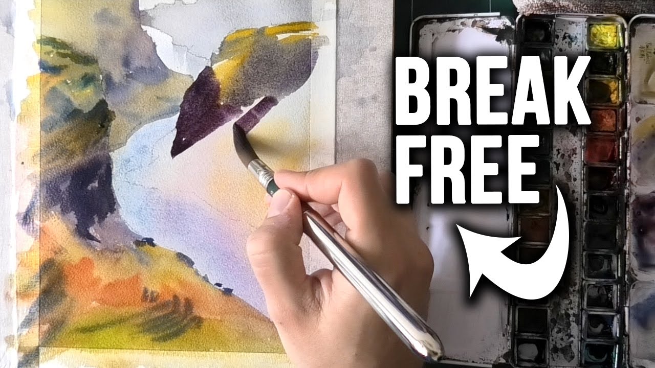 Quick Exercise to Break Free in Watercolor Painting 🎨 YouTube