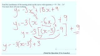complete the squares