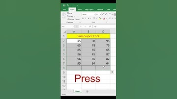 AutoSum Shortcut in Excel | Alt + = | Quick Total Trick #ExcelShortcut #AutoSum #ExcelTips #Excel