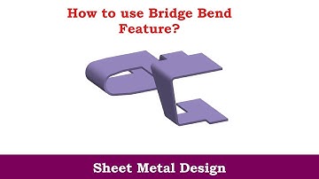 How to use Bridge Bend Feature| Sheet Metal Design in NX (Unigraphics) || C for CAD ||