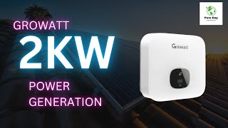 2Kw Growatt Inverter Power Generation