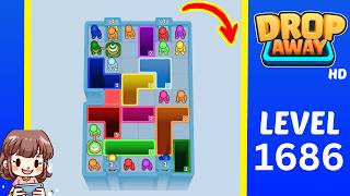 Drop Away Level 1686 Solution Walkthrough