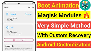 MAGISK MODULES FOR BOOT ANIMATION | WITH CUSTOM RECOVERY | NEW MAGISK MODULES