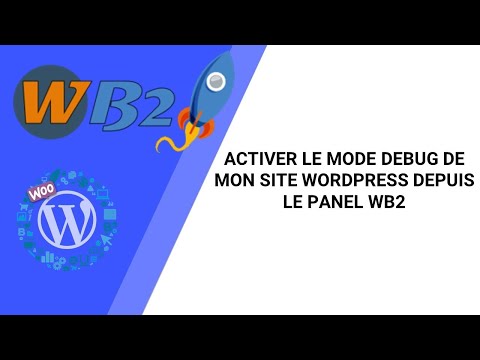 ACTIVER LE MODE DEBUG DE MON SITE WORDPRESS DEPUIS LE PANEL WB2