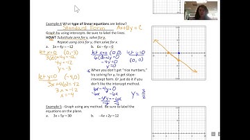 Algebra 1 - Lesson 5.3 Video Notes B