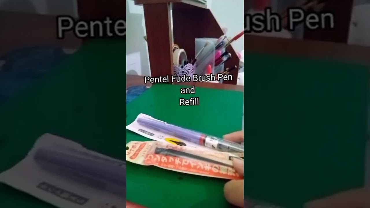 Unpacking Pentel Fude brush pen 