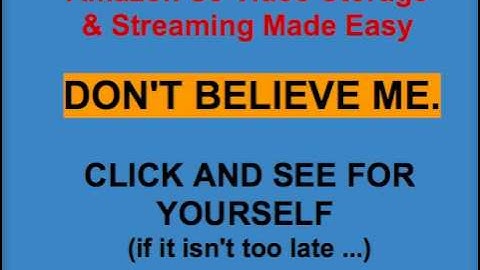 Finally! Amazon S3 video streaming problems solved