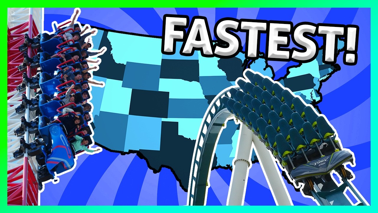 Самые быстрые американские горки в каждом штате! - Статистика штата, эпизод 9