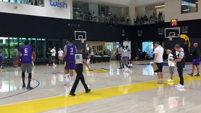 Lakers Training Camp ! LeBron James, Russ, and AD have a 3 point