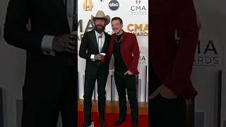 Post Malone and Morgan Wallen at 2023 CMA Awards Red Carpet