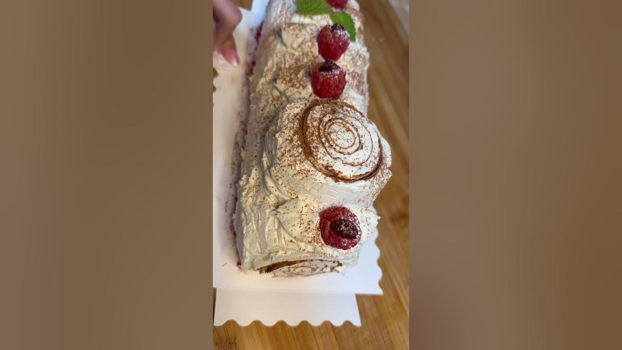 NEW! White Chocolate & Raspberry Mini Yule Log — WOW! Factor Desserts