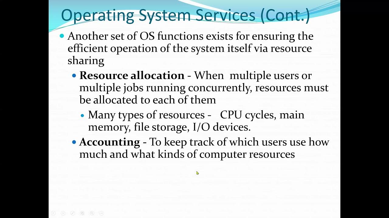 Operating System Overview: Operating Systems Services - YouTube