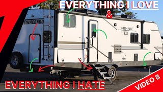 Everything I Love and Hate about my new Camper! Winnebago Minnie 2801