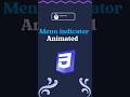 Menu indicator | with source code | how to create menu indicator using html css & js #shorts #coding