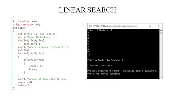 Linear Search | Datastructures , Mrs. K. Padmapriya, AP/CSE, RMDEC