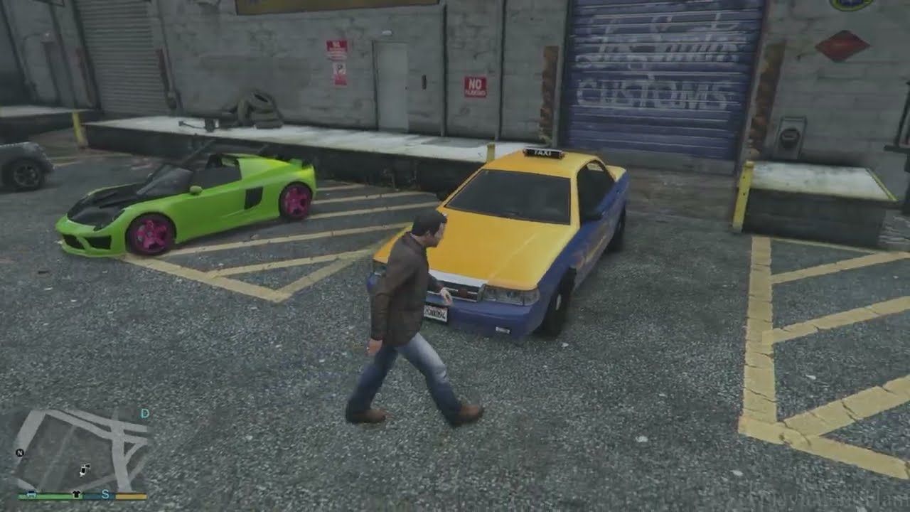 Trabajando como Taxista en GTA V 55# [PS4].