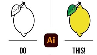 How i make lemon in Adobe illustrator