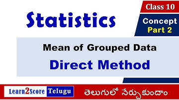 Mean of Grouped Data Class 10 Statistics AP TS