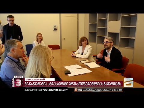 ამ წუთებში, ნიკა გვარამიასა და ევროპარლამენტარების შეხვედრა იწყება | სტრასბურგში ვიზიტის მეორე დღე