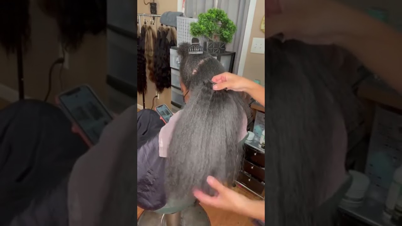 Microlinks - Kinky Curly Beads Weft  Hair Extensions