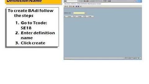 SAP ABAP BADI Business Add Ins