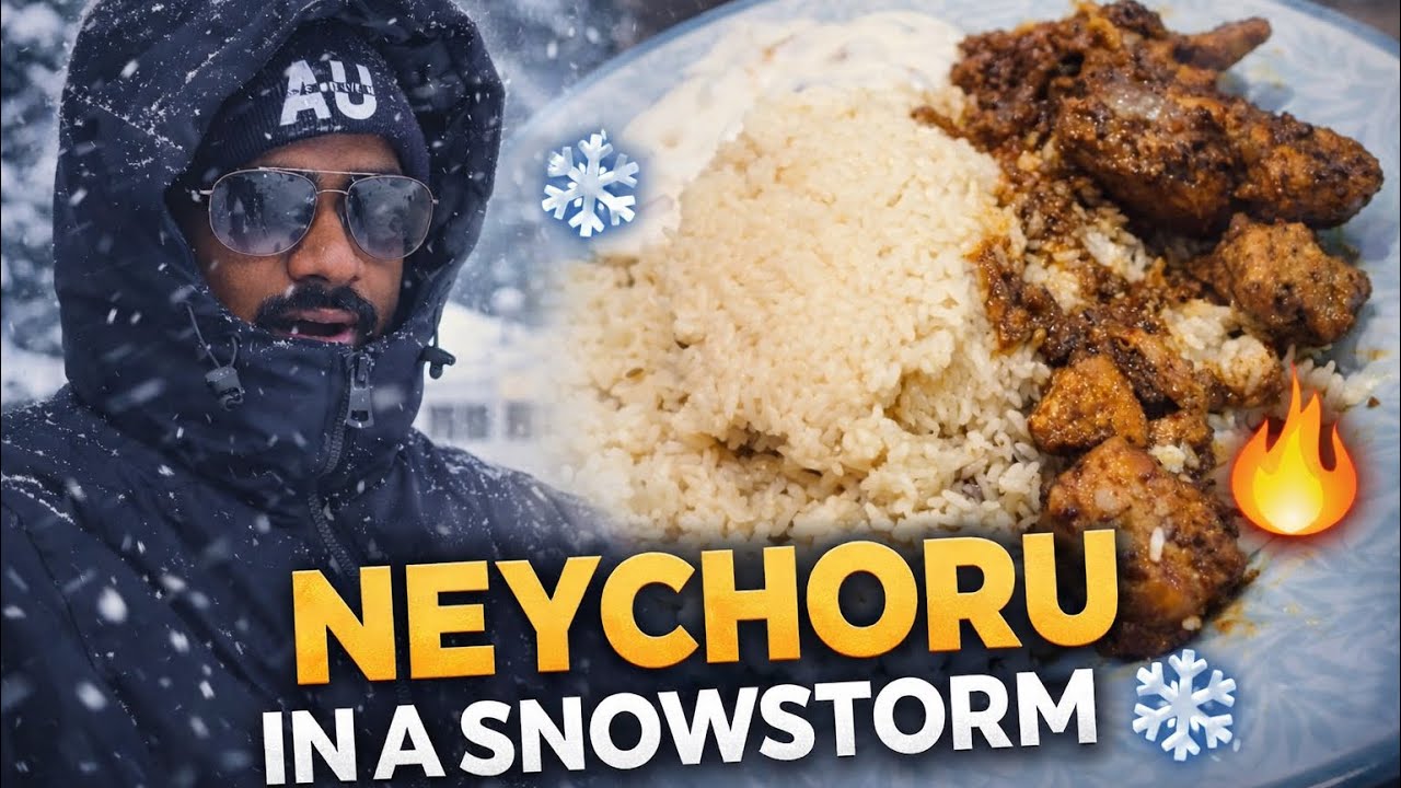Making Neychoru in a Snowstorm ❄️🔥| -27°C | Canada 🇨🇦