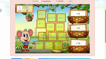 Toán lớp 1 Vòng 9 | Thi Trạng Nguyên Tiếng Việt Toán Lớp 1 | Thi Trạng Nguyên