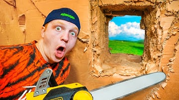 ESCAPING 100 LAYERS Of CARDBOARD! We