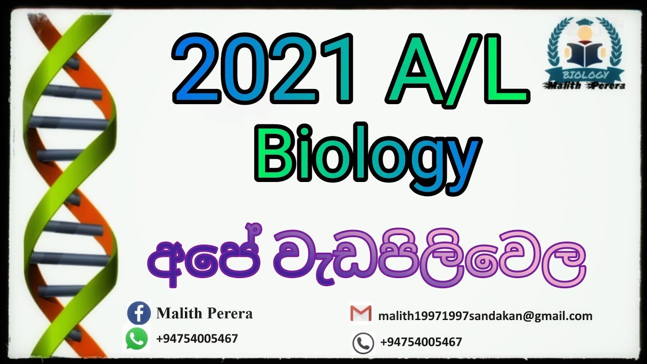  #Our program  #2021 A / L #Biology
