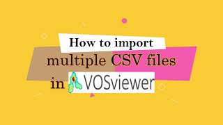 How to open multiple CSV files in VOSviewer? screenshot 5