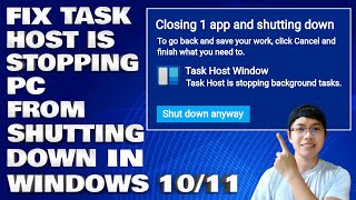 How To Fix Task Host is Stopping PC From Shutting Down in Windows 10/11