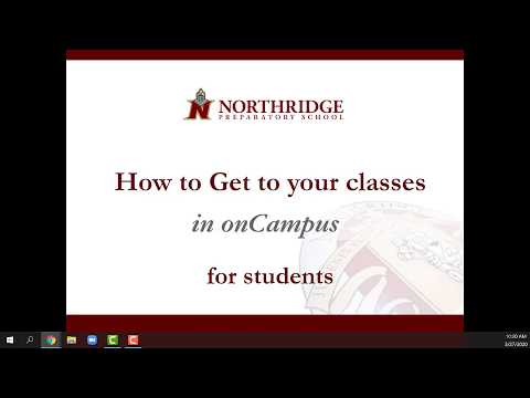 For Northridge Students -  Finding Classes in onCampus