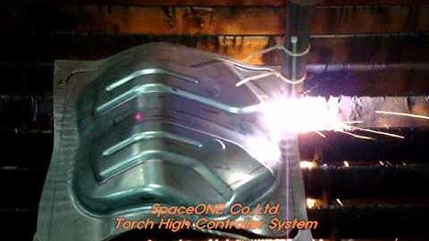 Torch Height Control demo SpaceONE Plasma cutting machine