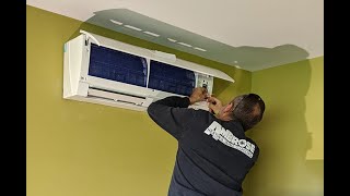 Mitsubishi 3 Zone Ductless Hyper Heat HP Install