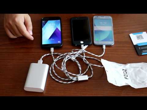 PZOZ usb cable 3 in 1 charging - lightning, Type C USB and Micro USB