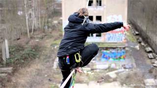 Highline leash fall - Leipzig - 2016