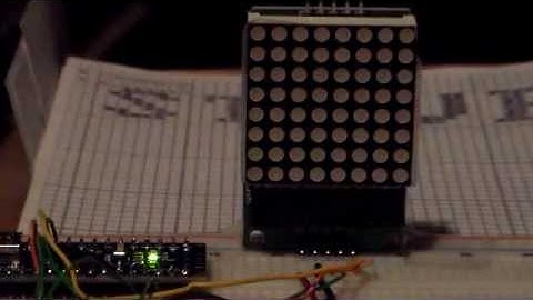 MAX7219 Dot matrix module demo