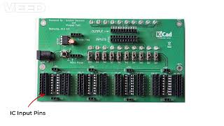 Digital Trainer Kit Explanation | Inputs, Outputs, IC Sockets & 1Hz Clock Working /Electronics Profile
