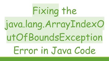 Fixing the java.lang.ArrayIndexOutOfBoundsException Error in Java Code