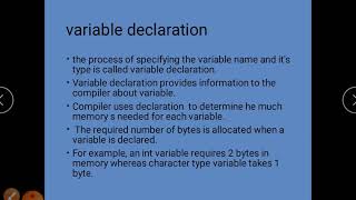 Computer|variable declaration & initialization|part2