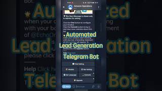 Achieve Automated Lead Generation via Telegram Bot #telegram