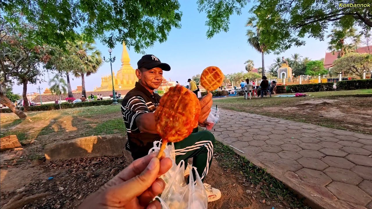 Enjoy a beautiful day out at Thatluang food market 